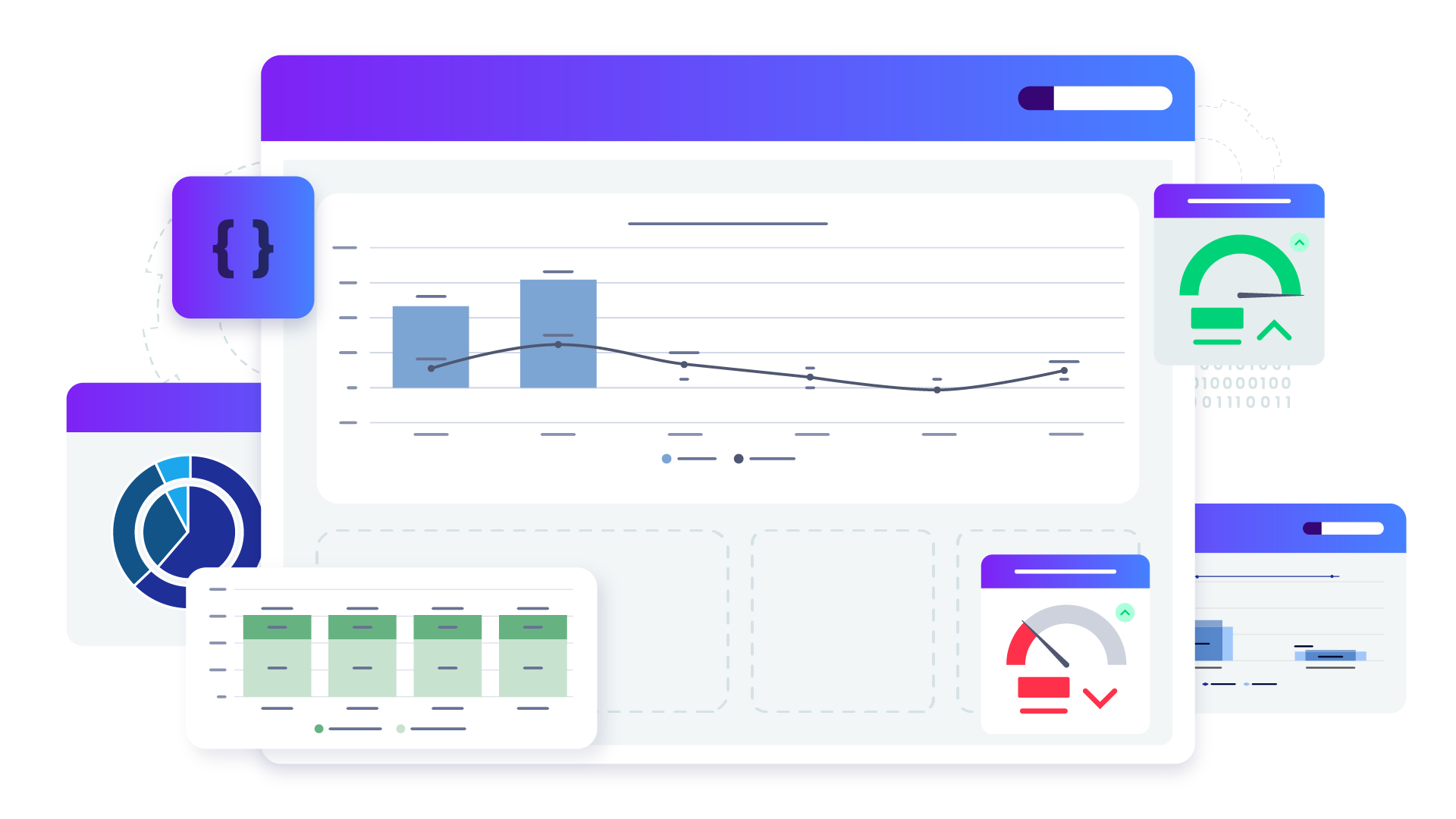 Dashboards com indicadores financeiros customizados no sistema LeverPro.